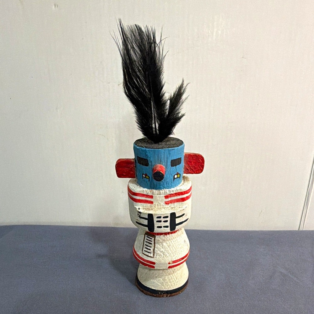 VTG  Route 66 Kachina "Broadface Guard" Spirit Hand Carved Southwest Folk Art